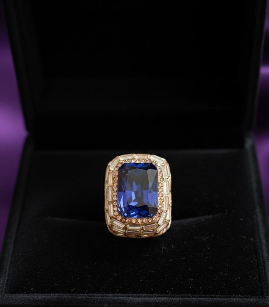Sapphire Stone Silver Ring | Handmade 925 Sterling Silver Ring | Turkish Artisan Jewelry