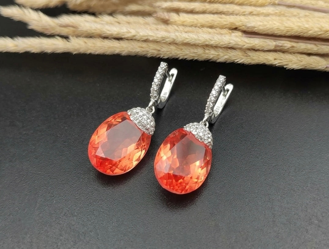 Paraiba Stone Silver Jewelry Set | Handmade Turkish Jewelry Set | 925 Sterling Silver Set