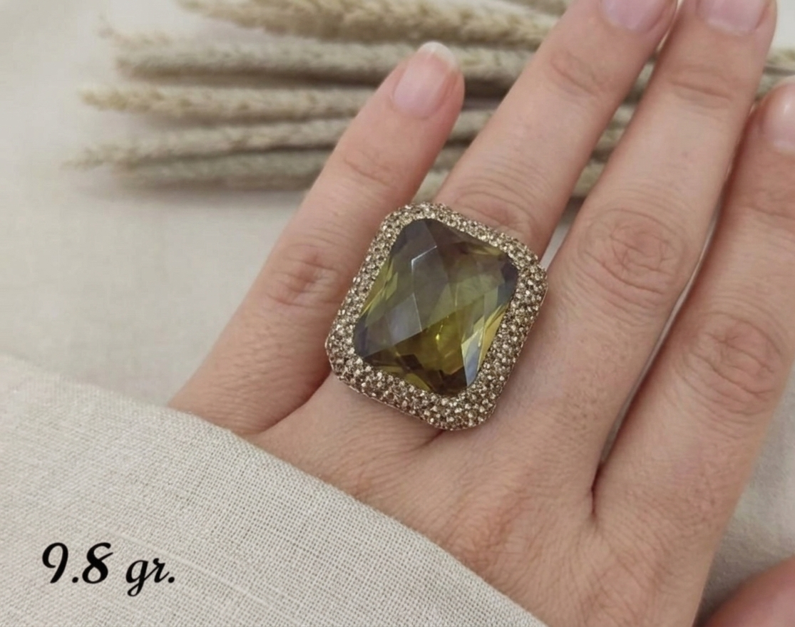 Handmade Alexandrite Ring for Women – 925 Sterling Silver, Gold-Plated Turkish Ring – Vintage Gift for Her