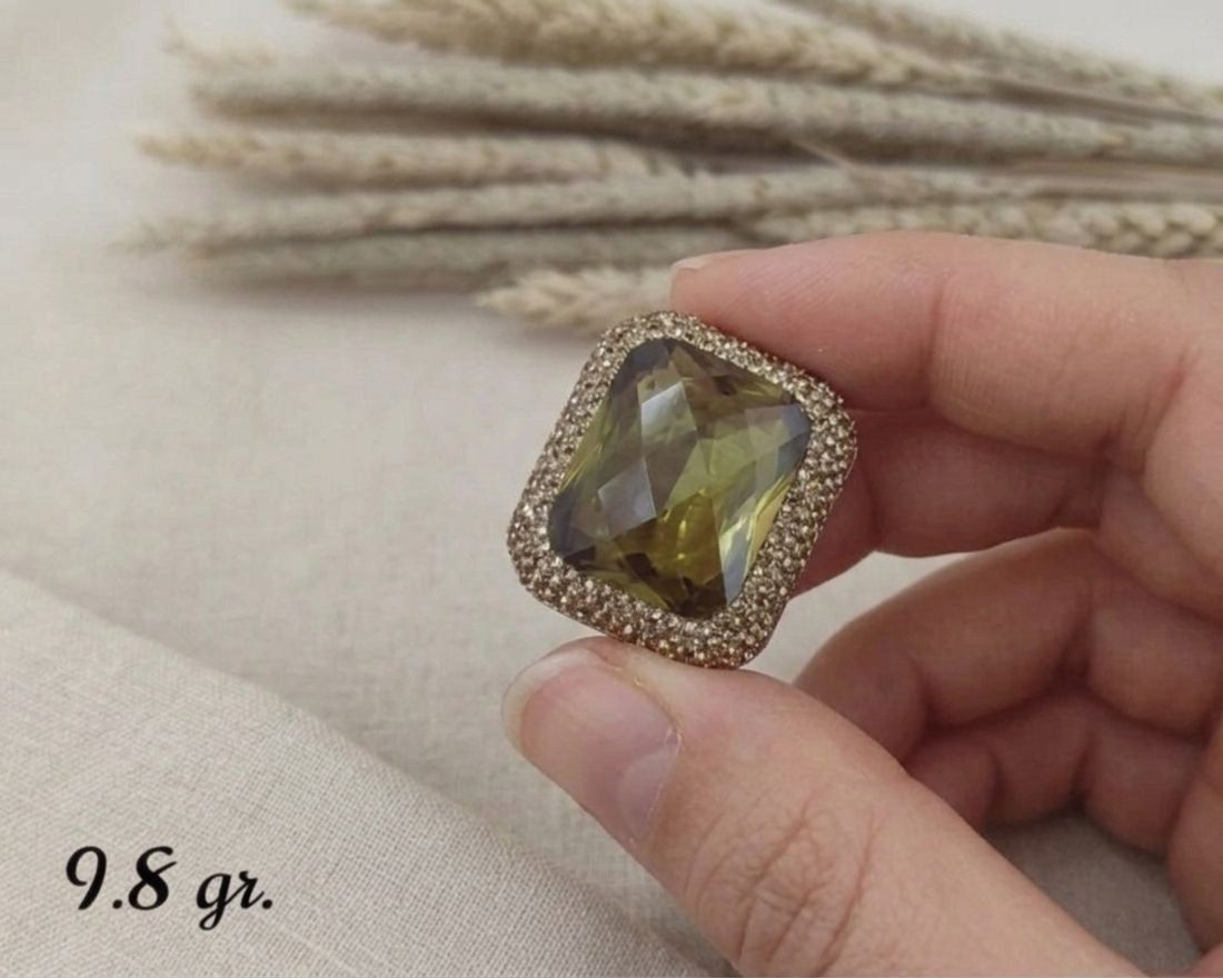 Handmade Alexandrite Ring for Women – 925 Sterling Silver, Gold-Plated Turkish Ring – Vintage Gift for Her